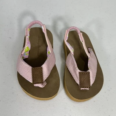 Tommy Bahama Sandals Little Girls Size 4-5 Pink beach  - Image 1 of 4
