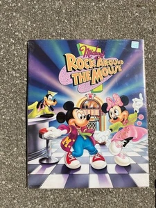 Vintage Disney Mickey's Rock Around the Mouse Black Metal Frame Poster 20x16 - Picture 1 of 6