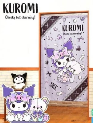 Cortina de habitación Sanrio Kuromi pantalla de privacidad oso pastel púrpura 85 x 150 cm Foto 1 de 4