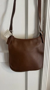 Vtg COACH 9135 Brown Legacy Small Hippie Flap Saddle Crossbody Bag W/Tags New - Picture 1 of 8