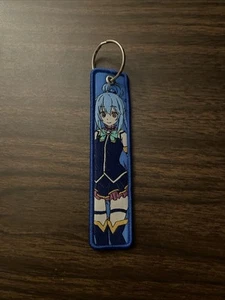 KonoSuba: 5"x1" Embroidered Keychain/Jet Tag Aqua - Picture 1 of 3