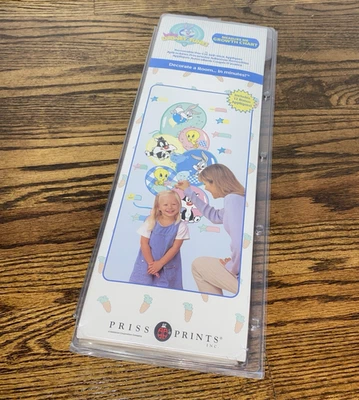 VTG Baby Looney Tunes Measure Me Growth Chart Room Decor NOS - Image 1 of 4
