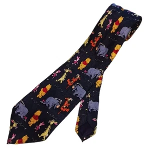 Corbata de colección Disney Pooh para hombre corbata azul en punta Winnie The Pooh And Friends - Imagen 1 de 8