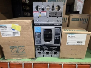 ITE Siemens FD63F250 circuit breaker & FD63T110 110amp trip unit NEW FXD63B110 - Picture 1 of 2