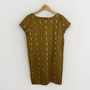 Ralph Lauren LRL Womens XL Animal Print Mini Dress Stretch Viscose Blend *Flaw - Picture 1 of 12