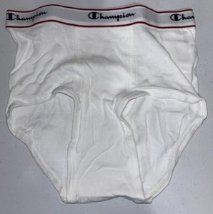 (1) Champion White Cotton Brief Underwear Size 14-16 L Boys Y2K - Picture 1 of 6