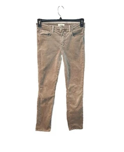 L'AGENCE Womens Brushed Cotton 5 Pocket Slim Fit Beige Trousers Jeans Size 26 - Picture 1 of 3