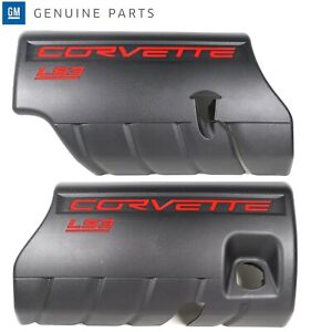 Genuine OEM GM LS3 Engine Fuel Rail Covers Pair Black 2008-2013 Corvette C6