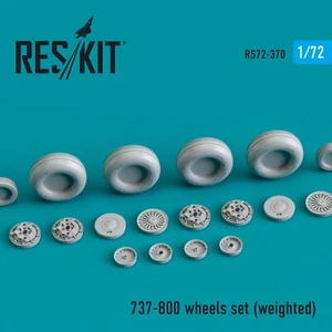 ResKit RS72-0370 Escala 1:72 737-800 Juego Ruedas (ponderadas) para Kit Modelo Plástico - Imagen 1 de 10