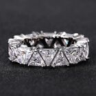 Silver Ladies Diamond CZ Engagement Ring