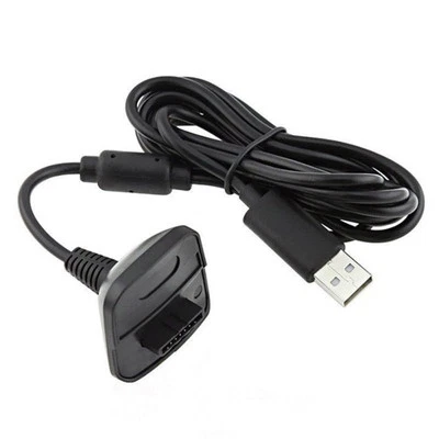 USB Charger Cable Lead for Microsoft Xbox 360 Wireless Gamepad Controller 1.5M - Image 1 of 4