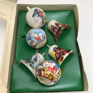 MCM Bradford Ornaments Unbreakable Bells & Rauch Balls Colorful Vintage Lot - Picture 1 of 10