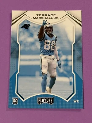 2021 Panini Playoff Terrance Marshall Jr. Rookie #220 Carolina Panthers RC (H) - Image 1 of 2