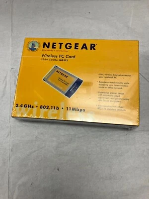 NetGear MA521  MA521NA (606449028713) PC Card NEW SEALED - Image 1 of 4