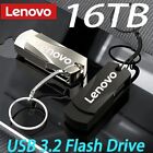 1TB/2TB/16TB Lenovo USB Flash Drive Metal Memory Stick Pen Thumb Disk Storage 3.