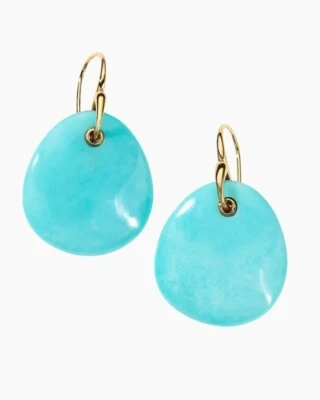 Lote PENDIENTES COLGANTES IPPOLITA ROCK CANDY GUIJARRO ORO 18k y Turquesa nuevos sin etiquetas Foto 1 de 4