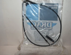 Drag Specialties, 4341700B, cable de crucero inactivo de vinilo negro, 38 1/16 pulgadas 0651-0238 H1 - Imagen 1 de 4