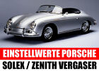 Porsche 356 / 911 / 912 Vergaser Solex PBI PBIC PII-4 / Zenith NDIX - Bedsung