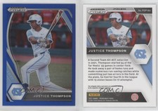 2021 Panini Prizm Draft Picks Blue Prizm Justice Thompson #PDP180