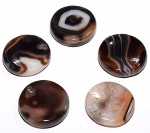 40mm Fortification Banded Agate Stand Natural Crystal Mineral Stone - India - Picture 1 of 6