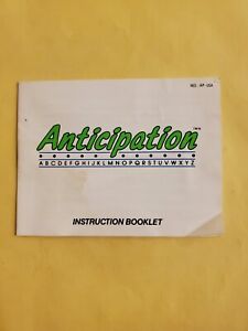Anticipation Nintendo NES Instruction Manual Booklet Only Vintage  Stuck Pages