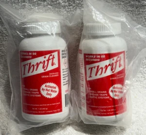 2 Bottles THRIFT - Odorless Drain Cleaner - TWO 16oz Bottles, Works in seconds - Picture 1 of 2