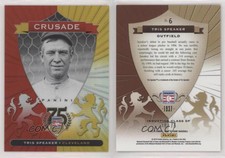 2014 Panini Hall of Fame Crusades Red /75 Tris Speaker #6 HOF