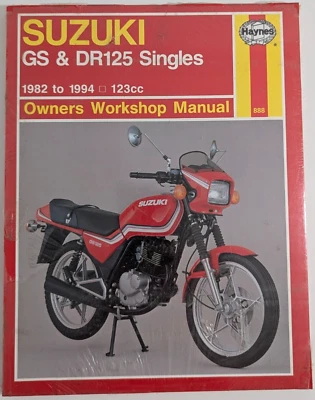 SUZUKI GS125 & DR125 SINGLES 123cc 1982 to 1994 HAYNES WORKSHOP MANUAL 888 - Image 1 of 2