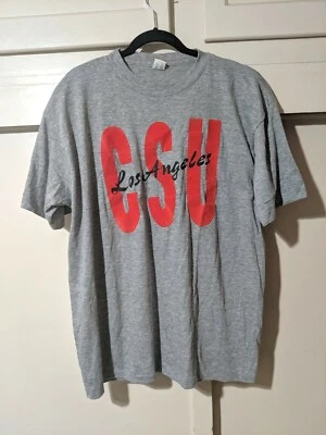VTG CSU Los Angeles LA Artex Jostens Rayon Tri Blend T Shirt Single Stitch USA - Image 1 of 4