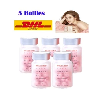 5X ROSEGOLD SAKANA Collagen x10 Anti-Aging Premium Dipeptide Skin Healthy - Picture 1 of 11