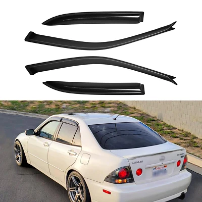 Para Lexus IS300 2001-2005 Visera de ventana negra Protector de lluvia para sol Canal exterior Ş Foto 1 de 4