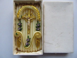 Bastón de cera, bastón de cera, viejo, muy bien desgastado, 7 x 13 cm, 135 gramos - Imagen 1 de 5