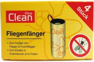 Elina Clean Fliegenfänger/falle - 1x 4Stück ungiftig Insektenfalle Leimfalle - Bild 1 von 1