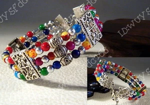 【Lovely】Handmade Tibet Tibetan Silver Ladies Bracelet Bangle G3636 - Picture 1 of 6