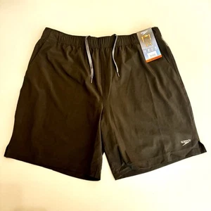 Speedo Tech Volley Badeshorts Herren XXLarge gefüttert UPF 50+ schwarz Stretch Badehose - Bild 1 von 11