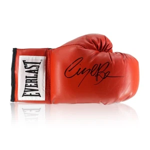 Guante de boxeo rojo firmado por Nigel Benn - Imagen 1 de 3