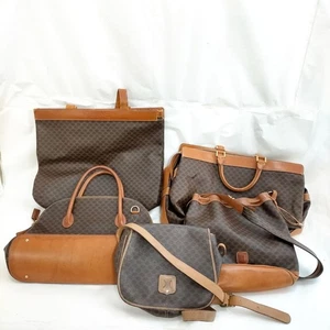 Celine Hand Bag Shoulder Bag Tote Bag 5 set Brown PVC 2507981 - Picture 1 of 11