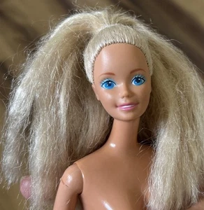 Muñeca Barbie Superstar Era Años 80 Prensado Rubio Pelo Ojos Azules TNT - Imagen 1 de 12
