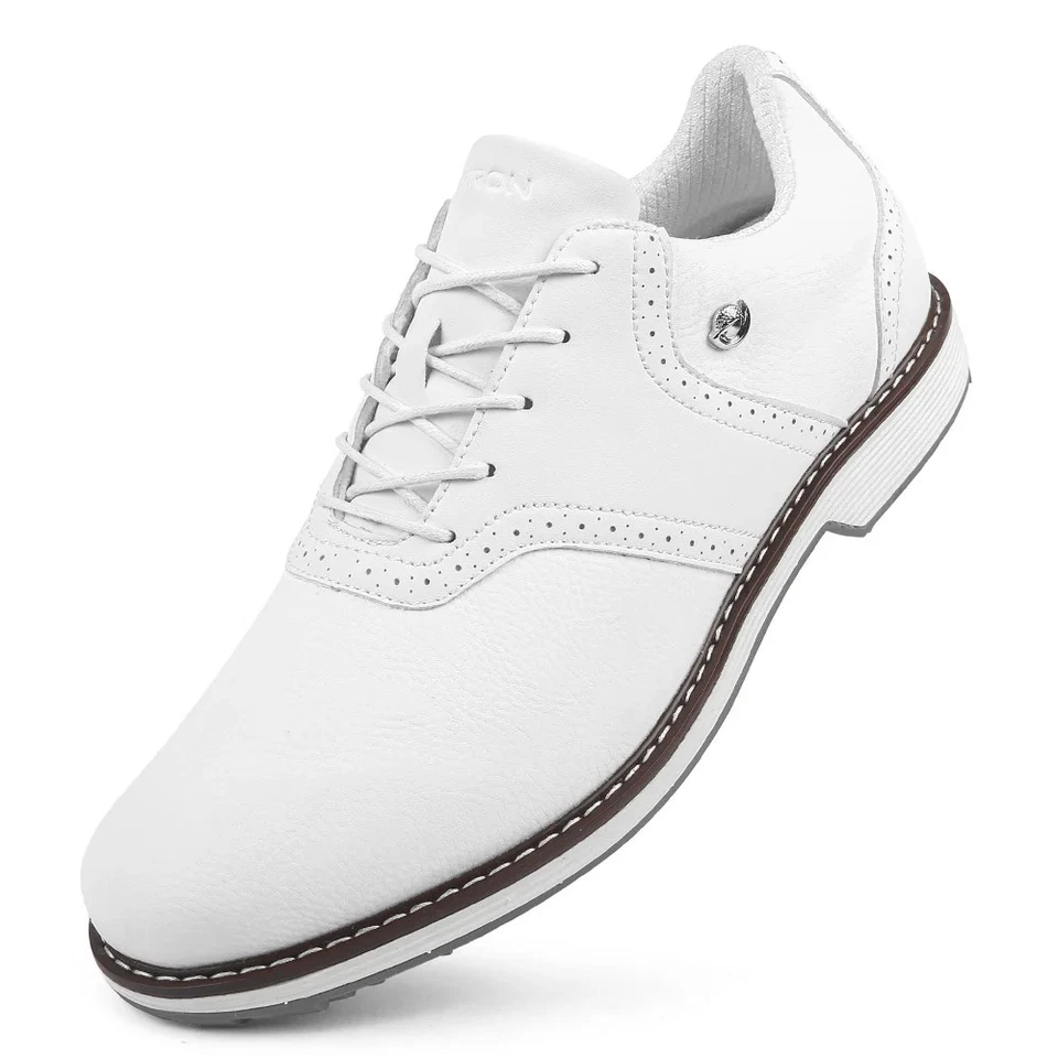 Zapatos de golf profesionales para hombres Tenis de golf clásicos Lujo Caminar Calzado suave Foto 1 de 4
