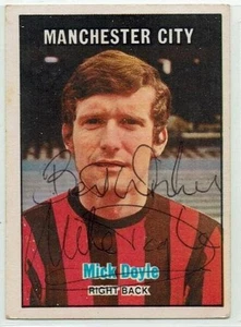 MICK MIKE DOYLE signed 1970/71 A&BC Karte #203 MANCHESTER CITY ENGLAND †2011 - Bild 1 von 2
