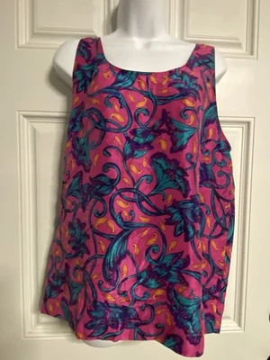 EPB 粉色迷幻花卉印花丝绸上衣 — 第 1/3 张图片