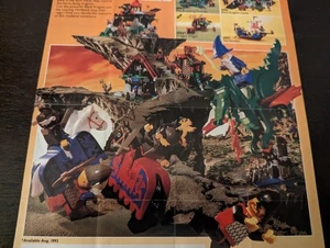 Vintage (1993) LEGO Product CASTLE Black Knights Dragon Sets Poster - RARE - Picture 1 of 6