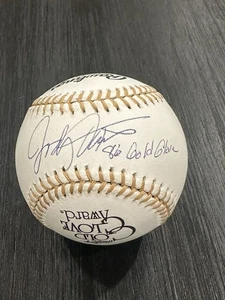 Jody Davis Autographed Gold Glove Baseball W/ Inscription 1986 Signed - Picture 1 of 2