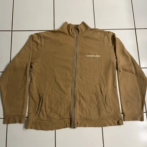 Vintage Y2K Timberland Full Zip Sweatshirt XL Brown Distressed Workwear Jacket - Picture 1 of 9