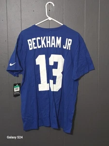 Neu mit Etikett - Herren The Nike T-Shirt New York Giants #13 Beckham Jr blau T-Shirt Größe XL - Bild 1 von 4