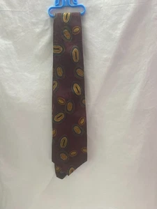 Desert Designs Burgunderrote Krawatte vom Künstler D. Ginginara 100 % italienische Seide - Bild 1 von 4