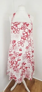 J Taylor Plus Size Sun Dress With Stretch White & Red Floral Print UK 20 EU 48 - Picture 1 of 6