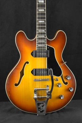 Eastman T64/V-GB Thinline Bigsby Barniz Antiguo Ráfaga Dorada Foto 1 de 4