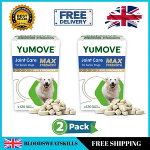 2 Pack YuMOVE Senior Dog MAX Strength Joint Supplement - 240 Tablets - Picture 1 of 5