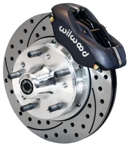 KIT DE FRENO DE DISCO WILWOOD, DELANTERO, 65-72 DODGE A-BODY PARA CONVERSIÓN DE TAMBOR DE 10", PERFORADO - Imagen 1 de 3